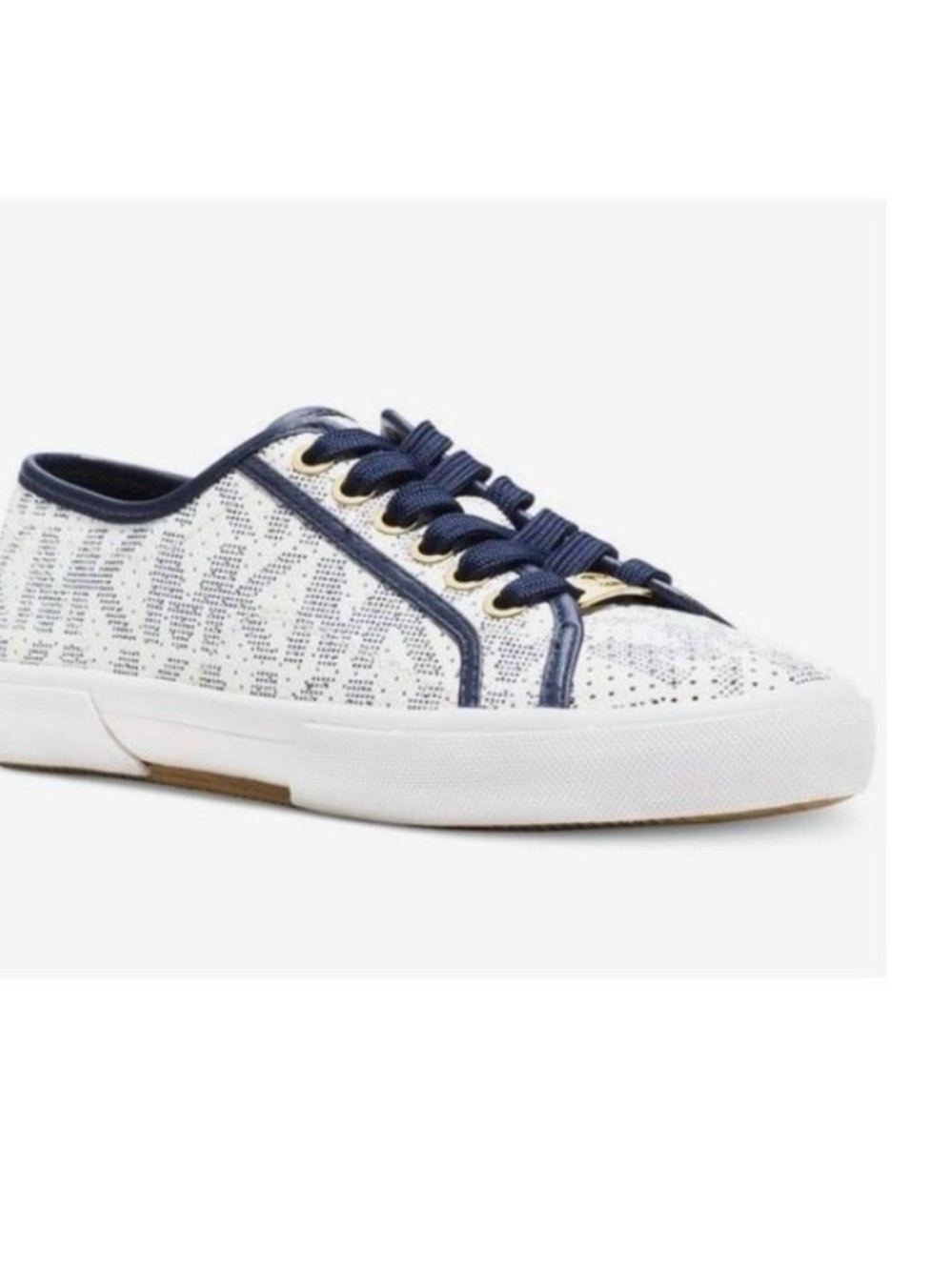 Michael Kors Boerum Sneaker in White/Navy